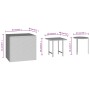 Set de mesas auxiliares 3 piezas ratán sintético marrón de vidaXL, Mesas auxiliares - Ref: Foro24-319387, Precio: 41,01 €, De...