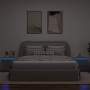 Mesitas de noche de pared con luces LED 2 uds gris hormigón en Muebles TV | Comprar online en Foru.es