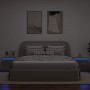 Mesitas de noche de pared con luces LED 2 unidades gris Sonoma en Muebles TV | Comprar online en Foru.es