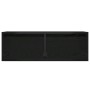 Mueble de TV con luces LED roble negro 75x35,5x25 cm en Muebles TV | Comprar online en Foru.es
