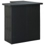 Set de bar para jardín 8 piezas y cojines ratán sintético negro de vidaXL, Conjuntos de jardín - Ref: Foro24-3064926, Precio:...