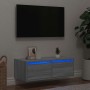 Mueble de TV con luces LED sonoma gris 75x35,5x25 cm en Muebles TV | Comprar online en Foru.es