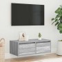Mueble de TV con luces LED sonoma gris 75x35,5x25 cm en Muebles TV | Comprar online en Foru.es