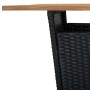 Conjunto de bar para jardín 9 pzas con cojines ratán PE negro de vidaXL, Conjuntos de jardín - Ref: Foro24-3064862, Precio: 8...