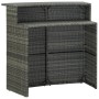 Juego de muebles de bar de jardín de 5 piezas y cojines gris de vidaXL, Conjuntos de jardín - Ref: Foro24-3064880, Precio: 32...
