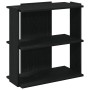 Librería de 3 estantes madera de ingeniería negro 60x30x60 cm en Librerías y estanterías | Comprar online en Foru.es