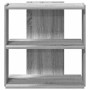 Librería 3 estantes madera ingeniería gris Sonoma 60x30x60 cm en Librerías y estanterías | Comprar online en Foru.es