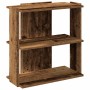 Librería 3 niveles madera ingeniería madera vieja 60x30x60 cm en Librerías y estanterías | Comprar online en Foru.es