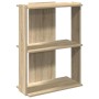 Librería 3 estantes madera ingeniería roble sonoma 60x30x80 cm en Librerías y estanterías | Comprar online en Foru.es