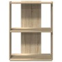 Librería 3 estantes madera ingeniería roble sonoma 60x30x80 cm en Librerías y estanterías | Comprar online en Foru.es
