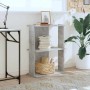 Librería de 3 niveles madera gris hormigón 60x30x80 cm en Librerías y estanterías | Comprar online en Foru.es