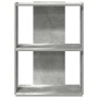 Librería de 3 niveles madera gris hormigón 60x30x80 cm en Librerías y estanterías | Comprar online en Foru.es