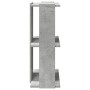 Librería de 3 niveles madera gris hormigón 60x30x80 cm en Librerías y estanterías | Comprar online en Foru.es