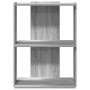 Librería 3 estantes madera ingeniería gris sonoma 60x30x80 cm en Librerías y estanterías | Comprar online en Foru.es