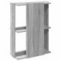 Librería 3 estantes madera ingeniería gris sonoma 60x30x80 cm en Librerías y estanterías | Comprar online en Foru.es