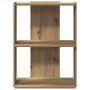 Librería 3 niveles madera ingeniería roble artesanal 60x30x80cm en Librerías y estanterías | Comprar online en Foru.es