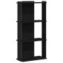 Librería de 3 estantes madera de ingeniería negro 60x30x120 cm en Librerías y estanterías | Comprar online en Foru.es