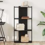 Librería de 3 estantes madera de ingeniería negro 60x30x120 cm en Librerías y estanterías | Comprar online en Foru.es