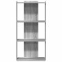 Librería 3 estantes madera ingeniería gris Sonoma 60x30x120 cm en Librerías y estanterías | Comprar online en Foru.es