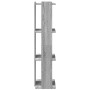 Librería 3 estantes madera ingeniería gris Sonoma 60x30x120 cm en Librerías y estanterías | Comprar online en Foru.es