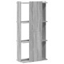 Librería 3 estantes madera ingeniería gris Sonoma 60x30x120 cm en Librerías y estanterías | Comprar online en Foru.es