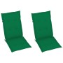 Sillas de jardín reclinables 2 uds madera maciza acacia cojines de vidaXL, Sillas de jardín - Ref: Foro24-3064703, Precio: 17...