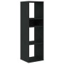 Estantería de madera contrachapada negra 34x31x112 cm en Librerías y estanterías | Comprar online en Foru.es
