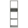 Estantería madera ingeniería gris hormigón 34x31x112 cm en Librerías y estanterías | Comprar online en Foru.es