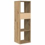 Estantería de madera ingeniería roble artisan 34x31x112 cm en Librerías y estanterías | Comprar online en Foru.es