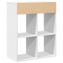Estantería librería madera contrachapada blanco 66x31x80 cm en Librerías y estanterías | Comprar online en Foru.es