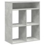 Estantería madera contrachapada gris hormigón 66x31x80 cm en Librerías y estanterías | Comprar online en Foru.es
