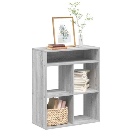 Estantería madera de ingeniería color gris sonoma 66x31x80 cm en Librerías y estanterías | Comprar online en Foru.es