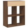Estantería madera de ingeniería color marrón roble 66x31x80 cm en Librerías y estanterías | Comprar online en Foru.es