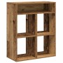 Estantería madera ingeniería madera envejecida 66x31x80 cm en Librerías y estanterías | Comprar online en Foru.es