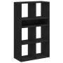 Estantería madera ingeniería negra 66x31x112 cm en Librerías y estanterías | Comprar online en Foru.es