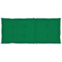 Sillas de jardín 4 uds madera maciza de teca con cojines verdes de vidaXL, Sillas de jardín - Ref: Foro24-3065535, Precio: 50...