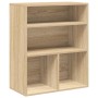 Estantería madera ingeniería color roble 60x30x71,5 cm en Librerías y estanterías | Comprar online en Foru.es