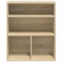 Estantería madera ingeniería color roble 60x30x71,5 cm en Librerías y estanterías | Comprar online en Foru.es