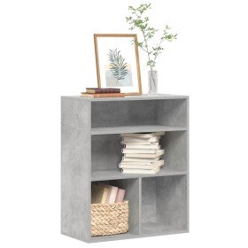 Estantería madera contrachapada gris hormigón 60x30x71,5 cm en Librerías y estanterías | Comprar online en Foru.es
