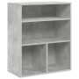 Estantería madera contrachapada gris hormigón 60x30x71,5 cm en Librerías y estanterías | Comprar online en Foru.es