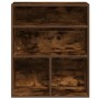 Estantería madera ingeniería color roble ahumado 60x30x71,5 cm en Librerías y estanterías | Comprar online en Foru.es