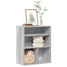 Estantería madera ingeniería gris sonoma 60x30x71,5 cm en Librerías y estanterías | Comprar online en Foru.es