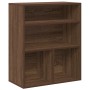 Estantería madera ingeniería roble marrón 60x30x71,5 cm en Librerías y estanterías | Comprar online en Foru.es