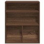 Estantería madera ingeniería roble marrón 60x30x71,5 cm en Librerías y estanterías | Comprar online en Foru.es