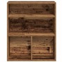 Estantería madera ingeniería madera envejecida 60x30x71,5 cm en Librerías y estanterías | Comprar online en Foru.es