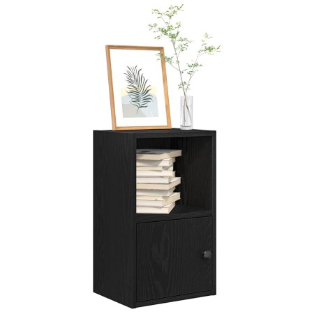 Estantería de madera de ingeniería roble negro 31x24x52 cm en Librerías y estanterías | Comprar online en Foru.es