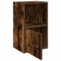 Estantería madera de ingeniería roble ahumado 31x24x52 cm en Librerías y estanterías | Comprar online en Foru.es