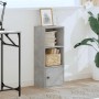 Estantería de madera de ingeniería gris hormigón 31x24x77 cm en Librerías y estanterías | Comprar online en Foru.es
