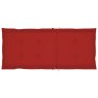 Sillas de jardín 4 unidades madera maciza de teca cojines rojos de vidaXL, Sillas de jardín - Ref: Foro24-3065536, Precio: 53...
