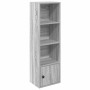 Estantería madera de ingeniería gris sonoma 31x24x102 cm en Librerías y estanterías | Comprar online en Foru.es